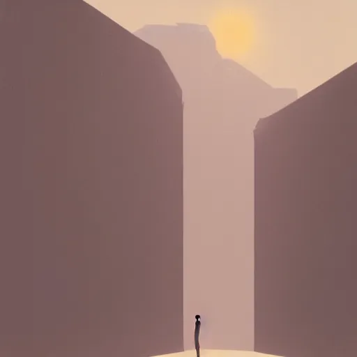 Image similar to a matte painting of obscure corners of nameless interiors by emiliano ponzi, james gilleard, george ault, david hockney, atey ghailan, albert namatjira, marius borgeaud, minimalist, bauhaus, retrofuturism, postminimalism, concept art, matte background, matte drawing, magical realism, space art, generative art