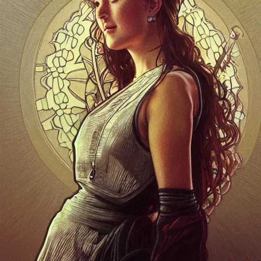 Image similar to amazing lifelike award winning pencil illustration of madge bishop from home and away trending on art station artgerm Greg rutkowski alphonse mucha cinematic