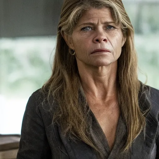 Prompt: linda hamilton as william in season 1 of westworld