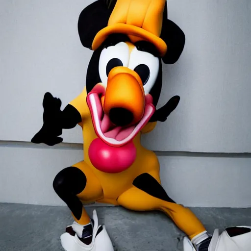 Image similar to real life goofy, photoshoot