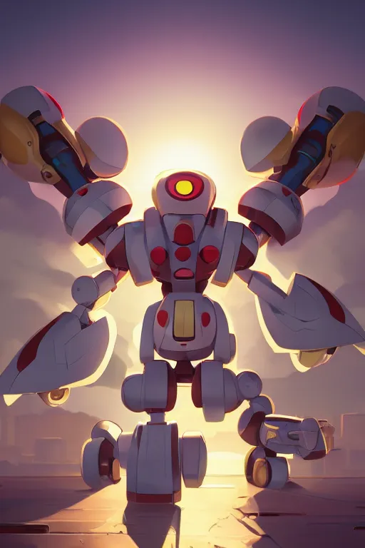 Image similar to metabots medabots medarotto medarot robot minimalist comics, behance hd by jesper ejsing, by rhads, makoto shinkai and lois van baarle, ilya kuvshinov, rossdraws global illumination ray tracing hdr radiating a glowing aura