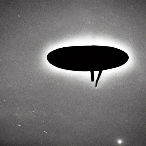 Image similar to dark photo of an ufo above the louisiana swamp's, black and white, pictorialism