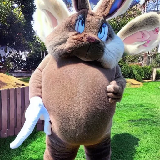 Image similar to big chungus bugs bunny in real life