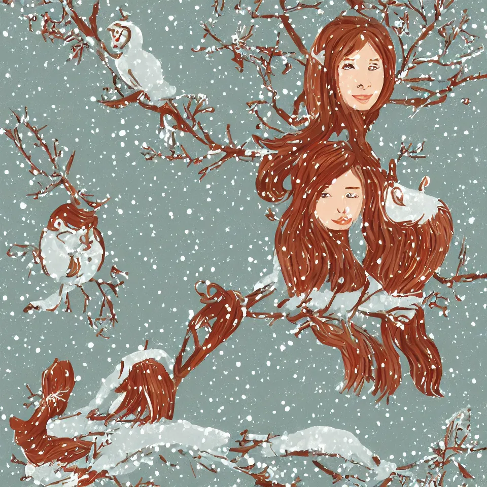 Image similar to winter illustration style