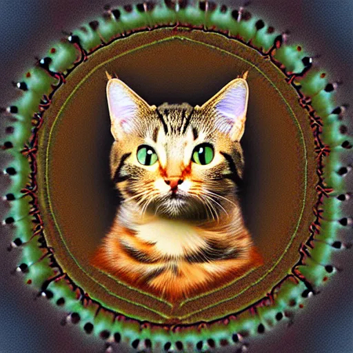 Image similar to fractal cat