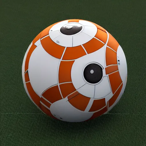 Image similar to bb 8 bocce balls, octane render, unreal engine, 8 k, hyperrealistic, photorealism