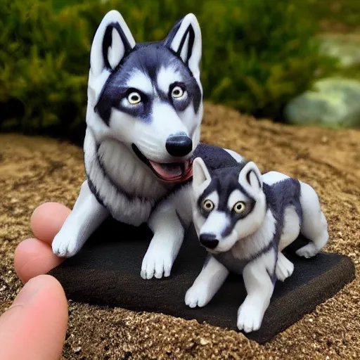 Image similar to Fine Image on the store website, eBay, Full body, 80mm resin detailed miniature of Paul Walker with a husky