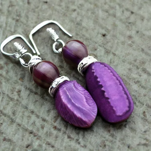 Image similar to carved quahog shell jewelry purple stains