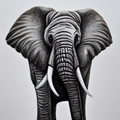 Prompt: Realistic drawing of an elephant, transform style like a pokemon character