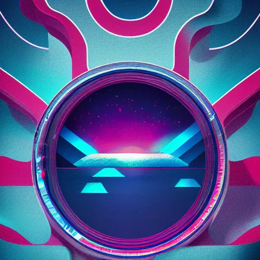 Image similar to futuristic beautiful album cover design by pi - slices and kidmograph, beautiful digital illustration