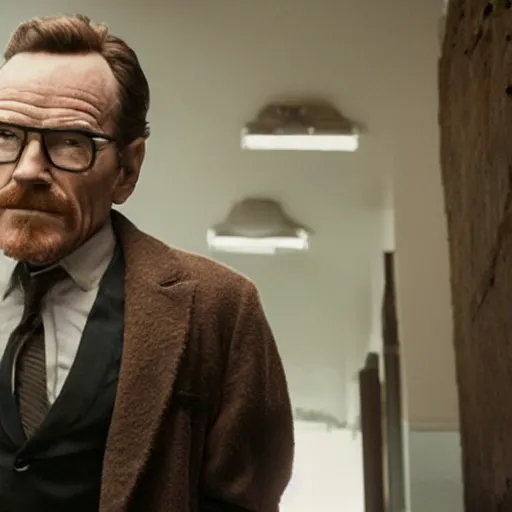 Prompt: movie still of Bryan Cranston as doctor robotnik