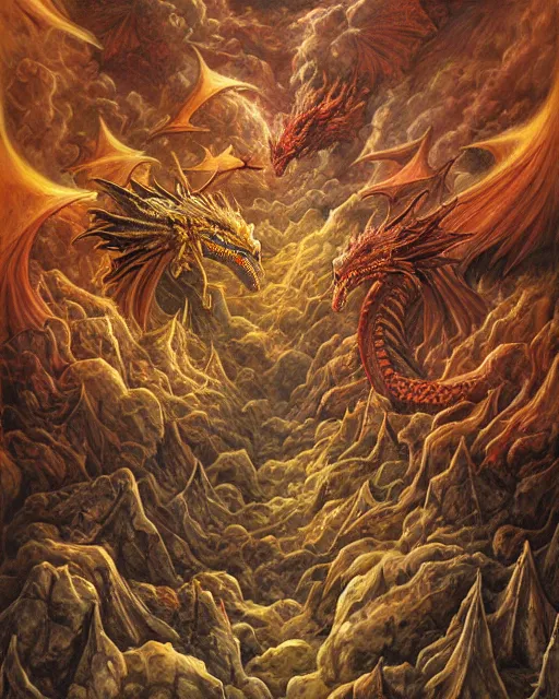 Image similar to Dragon flowers, by Dan Seagrave