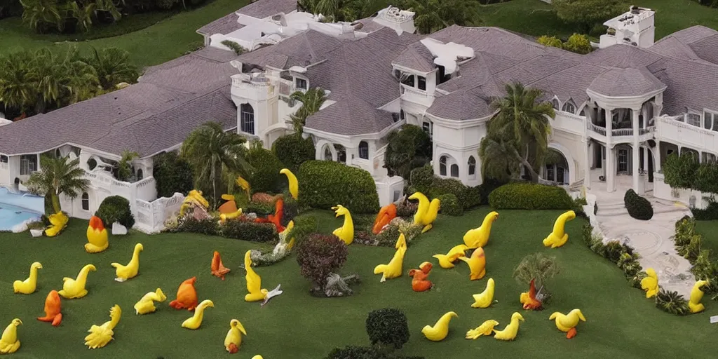 Image similar to FBI raid on Trump's home at Mar-a-Lago finds hundreds of rubber chickens