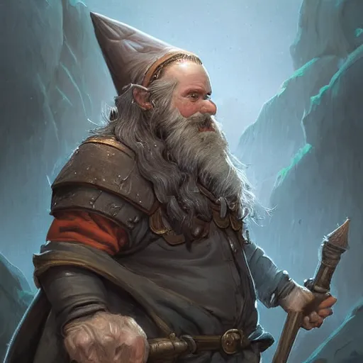 Prompt: masterpiece portrait of a clean shaved RPG gnome with a big nose and messy hair, D&D, fantasy, highly detailed, digital painting, sharp focus, illustration, art by artgerm and Edmiston and greg rutkowski and magali villeneuve