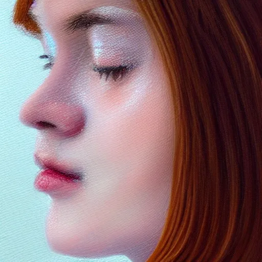 Image similar to https://s.mj.run/SVF9-OTU880 https://s.mj.run/a0ycXnB3Yno portrait of a welsh teenage girl with brown hair, glowing skin, delicate features, quiet beauty, amelie poulain, fantasy, intricate, elegant, dress shirt, highly detailed, digital painting, artstation, concept art, smooth, sharp focus, illustration, art by Krenz Cushart and Artem Demura and alphonse mucha