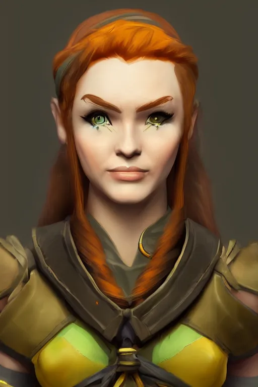 Image similar to Windranger from Dota 2, high fantasy, detailed face, artstationhd, trending on artstation