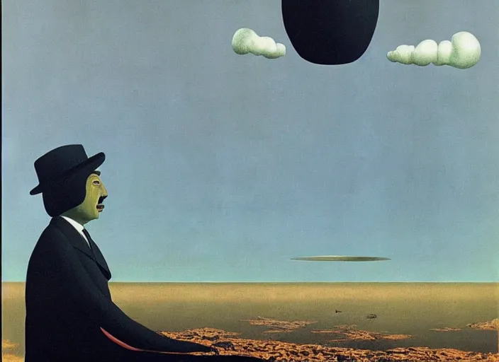 Image similar to surreal Magritte Dali