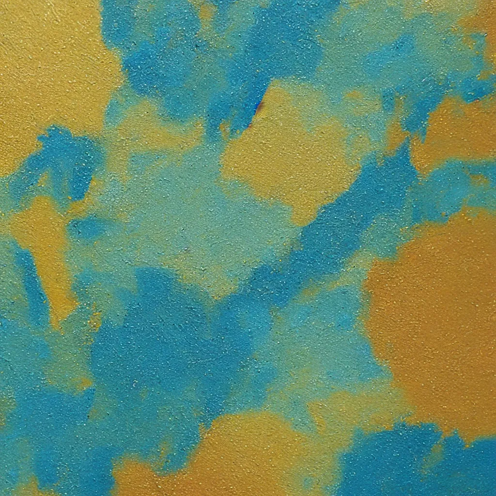 Image similar to deep close up of thick creamy impasto oil paint, colours cream teal ochre