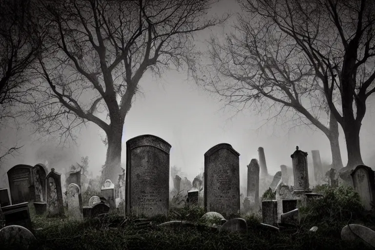 Cemetery, black and white, cemeteries, dark, dead, death, goth, gothic,  grave, HD wallpaper | Peakpx