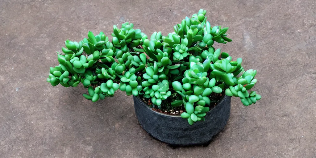 Prompt: Jade plant in the style of switzerland beauty