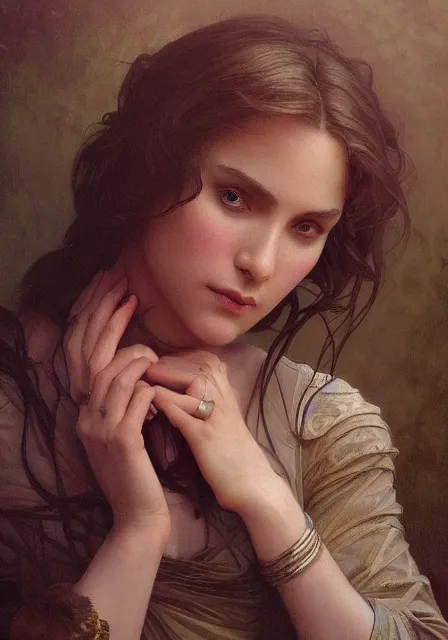 Image similar to nicholas cage, intricate, elegant, highly detailed, digital painting, artstation, concept art, smooth, sharp focus, illustration, art by artgerm and greg rutkowski and alphonse mucha and william - adolphe bouguereau