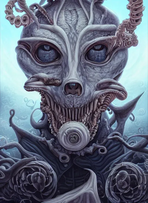 Prompt: Lovecraftian Cubone portrait by Tristan Eaton_Stanley Artgerm and Tom Bagshaw,