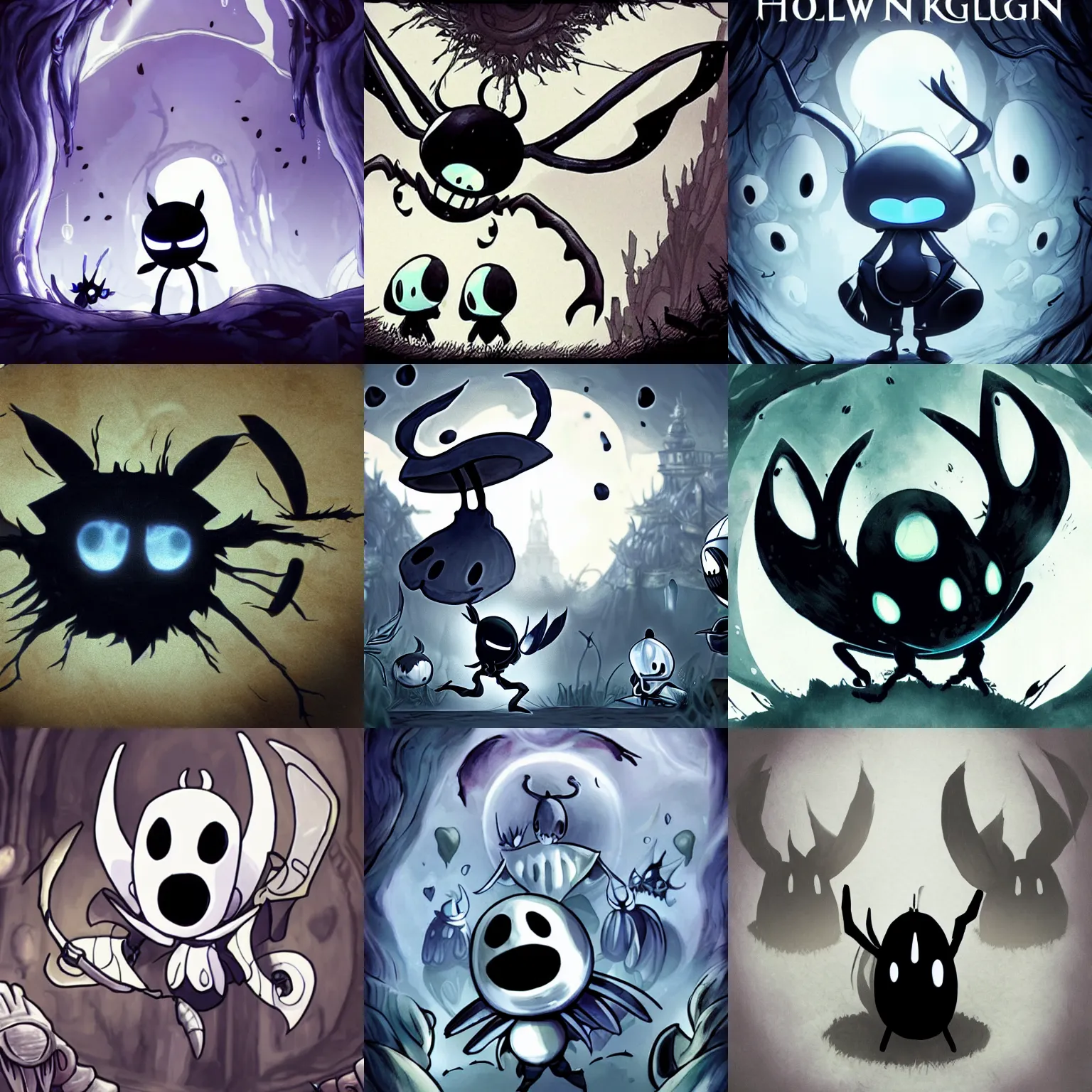 Prompt: Hollow Knight