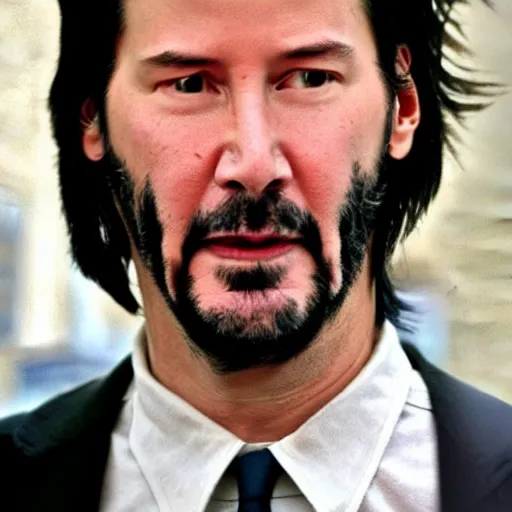 Image similar to keanu reeves is wolverine