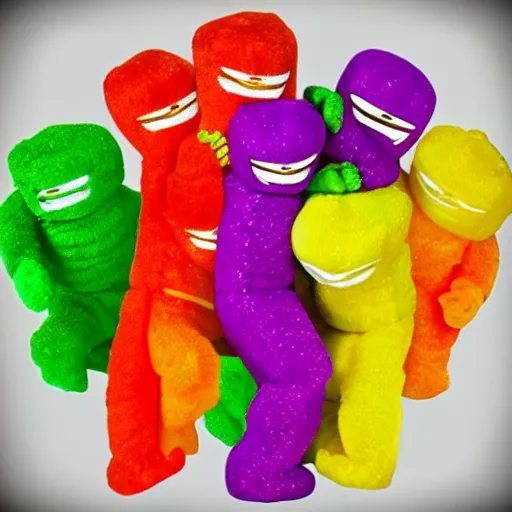 Image similar to sour patch kids!!!! power rangers