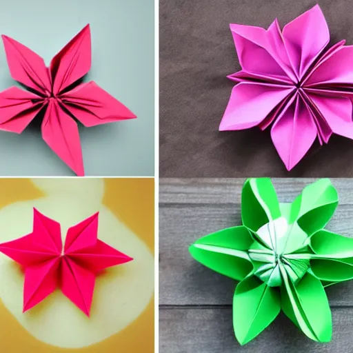 Image similar to origami flower made out of toilet paper