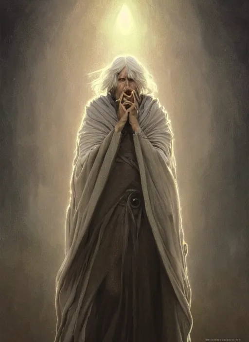 Prompt: Portrait of Prime Minister Scott Morrison, silver shaggy hair, cloak, ethereal wings, fantasy, extremely detailed, digital painting, artstation, concept art, smooth, sharp focus, illustration, stunning lighting, art by artgerm and greg rutkowski and alphonse mucha and simon stalenhag, realistic character concept, high fantasy, light atmosphere, golden ratio, cinematic lighting, hyperdetailed, high resolution, insanely detailed and intricate, artstation, Marc Simonetti, Greg Rutkowski, 8k