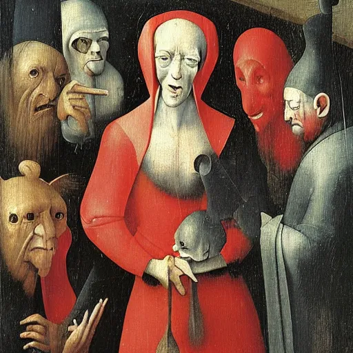 Prompt: a new hieronymus bosch painting.