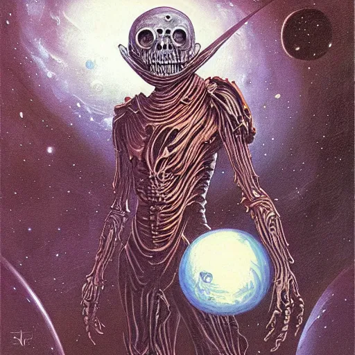 Image similar to Undead Astronaut in Space by Gerald Brom