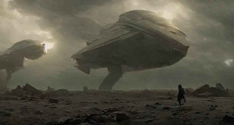 Image similar to a beautiful cinematic photograph by greg rutkowski and mark romanek and christopher nolan, sci - fi