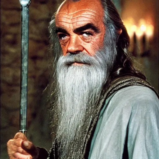 Image similar to Sean Connery as Gandalf