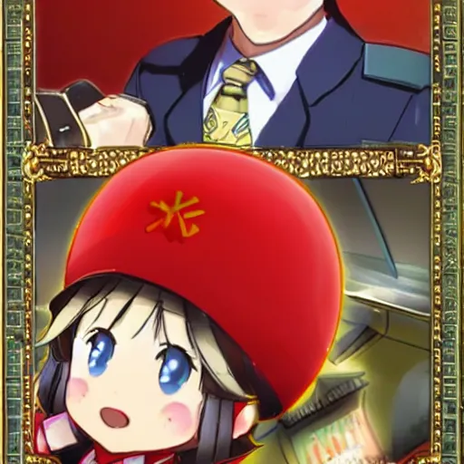 Image similar to kawaii moe stalin