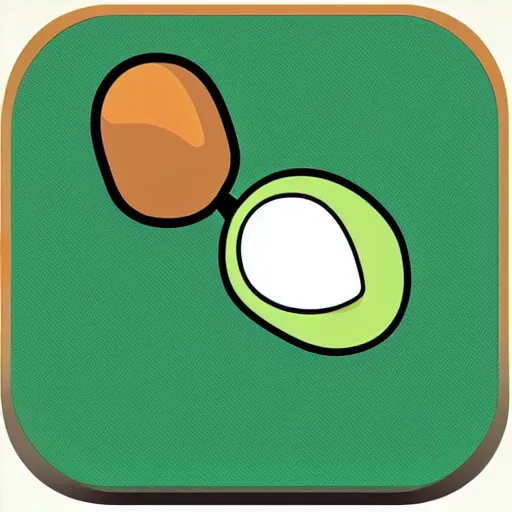 Prompt: ios app icon, travel, avocado