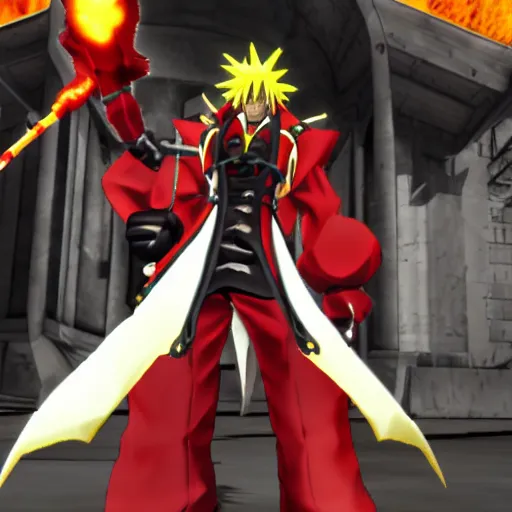 Image similar to Faust from Guilty Gear Strive