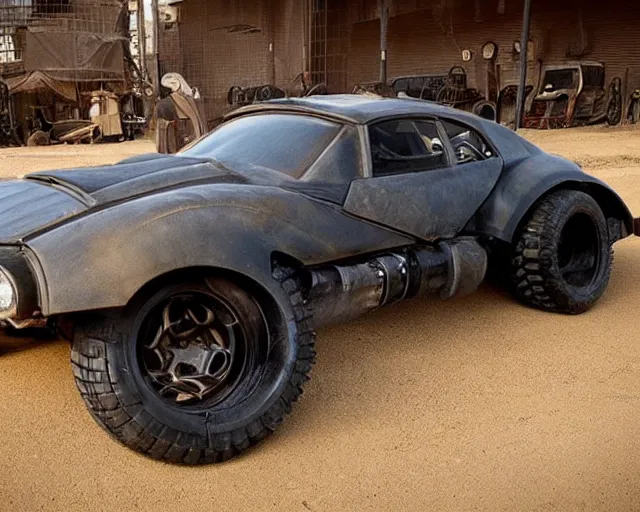 Image similar to mad max style bat mobile