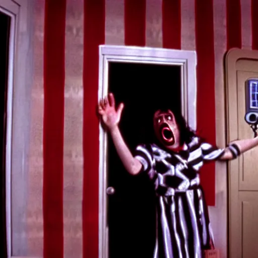 Image similar to Beetlejuice , film still from the movie The Shining