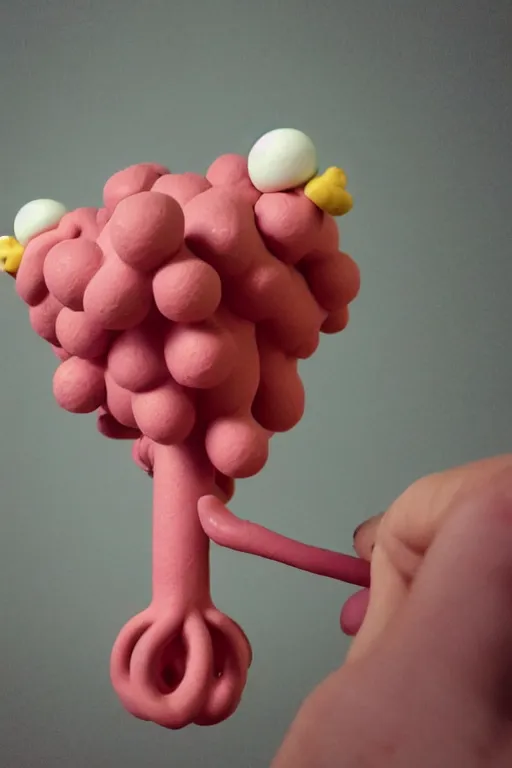 Image similar to plumbus, claymation