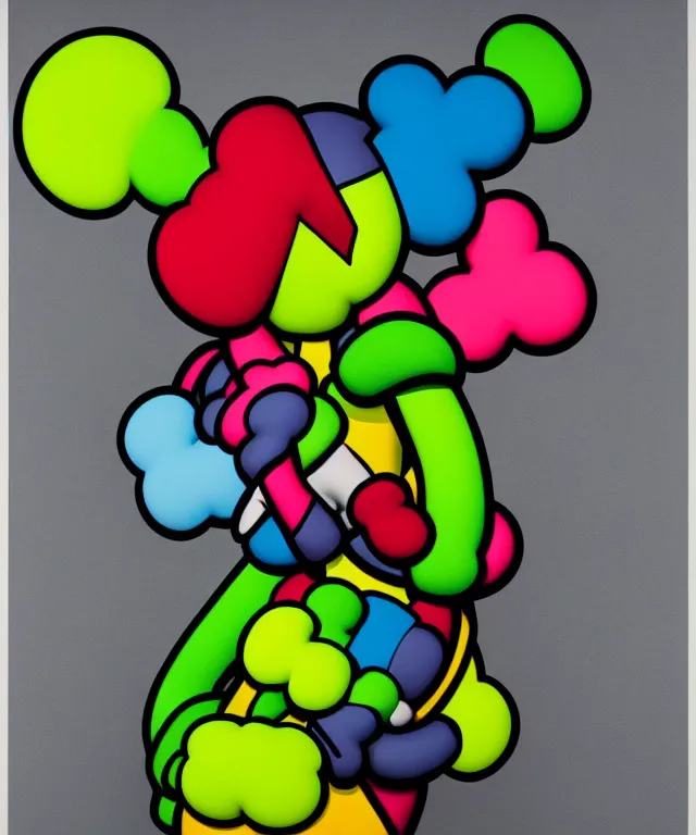 Image similar to beautiful kaws artwork