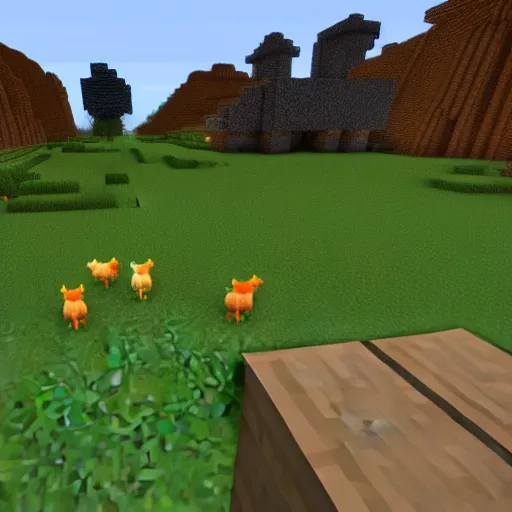 Prompt: random screenshoot from minecraft with player and chickens, elegant, sharp focus, golden ratio, boost with california filter, than you