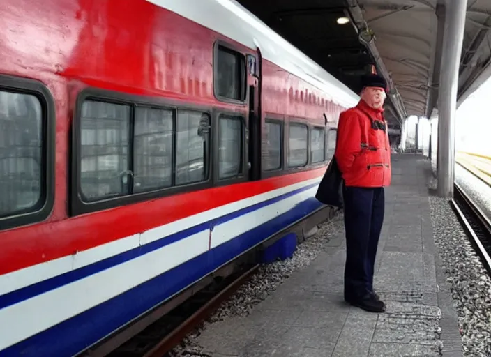 Image similar to train driver of the Russian Railways