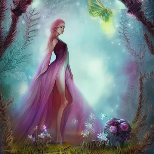 Prompt: fairytale by anna dittmann, full body view