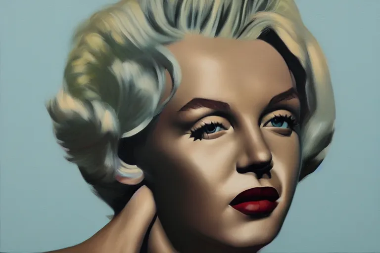 Image similar to portrait of merlyn monroe artwork by tim eitel