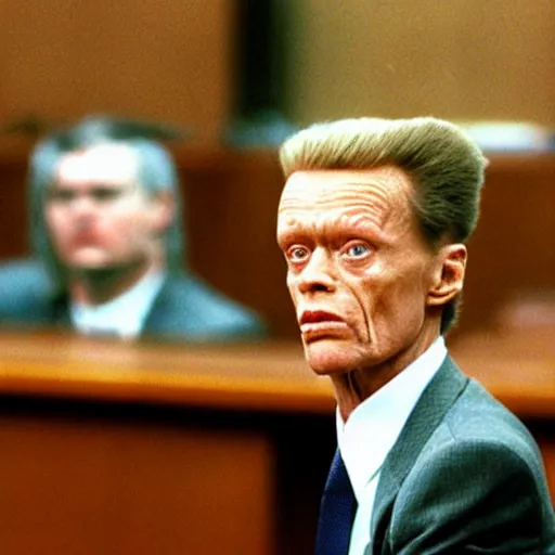 Image similar to beavis testifying in court, detailed faces