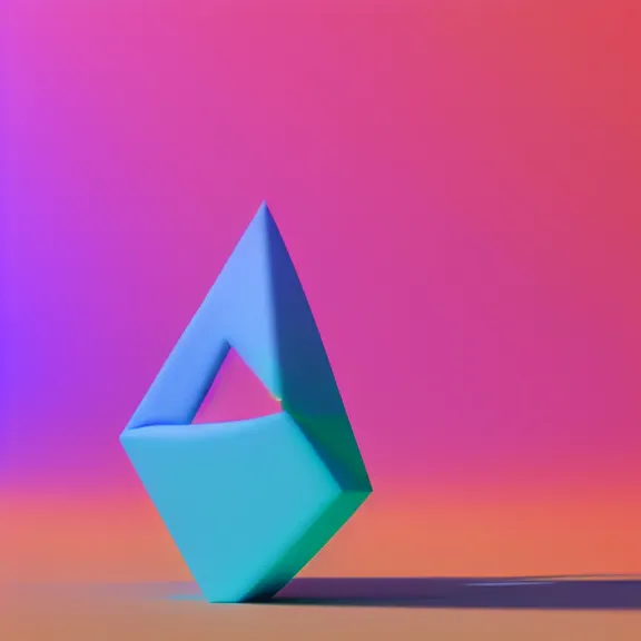 Image similar to A 3d render of several pastel colored liquid viscuous objects are melting together as a clay in a geometric shape with detailed shadow. Geometric shaped. render, low angle camera, detailed shading, vray octane, redshift. ray tracing. volumetric lighting. micro details, Hyper detailed, 8K3d, Trending on Artstation. rendered in cinema4d, Hyper realism.