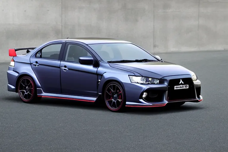 Image similar to photo of Mitsubishi Lancer Evolution XI 11 2022 2 door sedan concept car