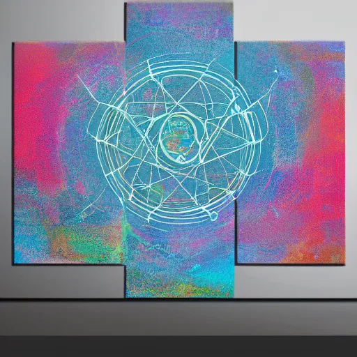 Reclaimed Newspaper Sacred Geometry Wall Art by Liv3 Don't Xist — Nowhere  Collective